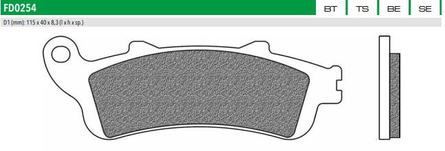 Newfren Sintered Front Brake Pads (Pair)