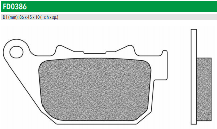 Newfren Rear Brake Pads (Single Set) A