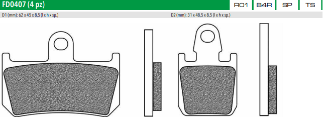 Newfren Sintered Front Brake Pads (Pair)