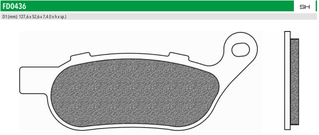 Newfren Rear Brake Pads (Single Set) A