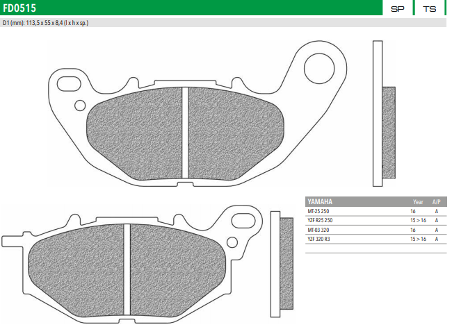 Newfren Sintered Front Brake Pads (Pair)