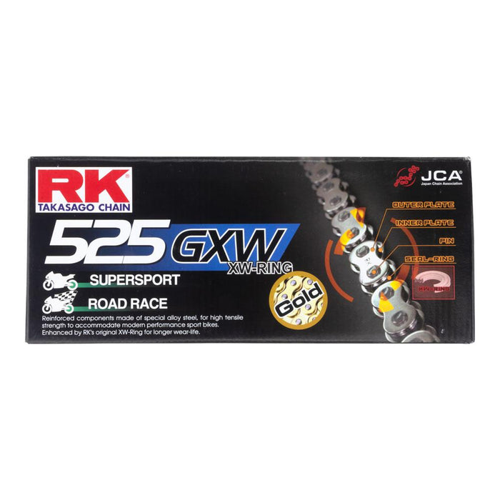 RK GB 525GXW 130L Gold Chain