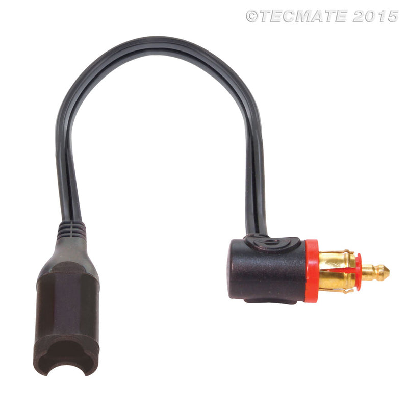 Tecmate Optimate Cable 12V SAE to DIN/BIke Connector 6 Inch O-19