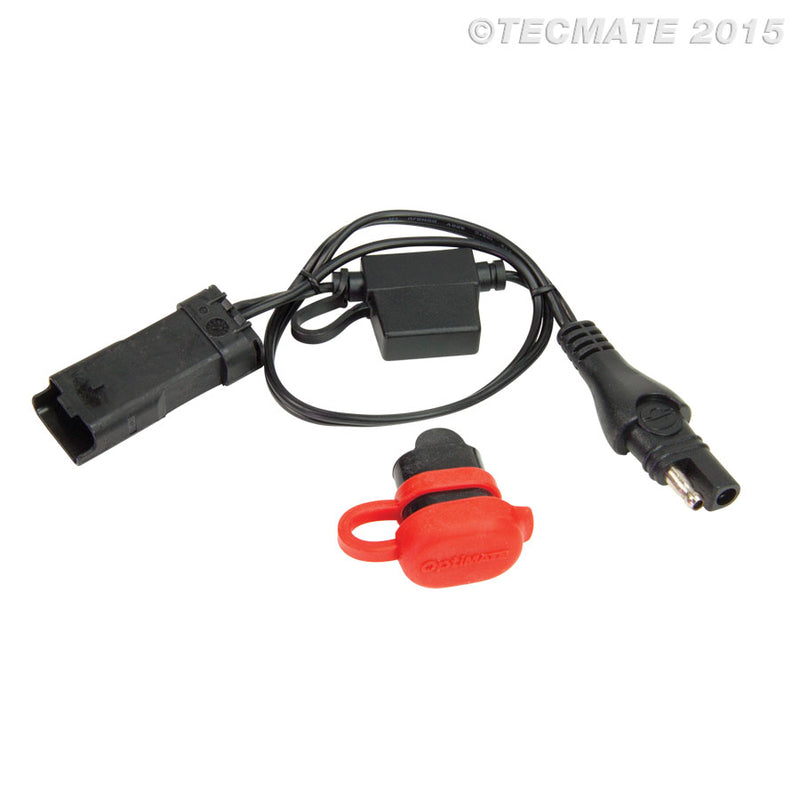 Tecmate Optimate Cable DUCATI adapter, from SAE charger output to DUCATI O-47