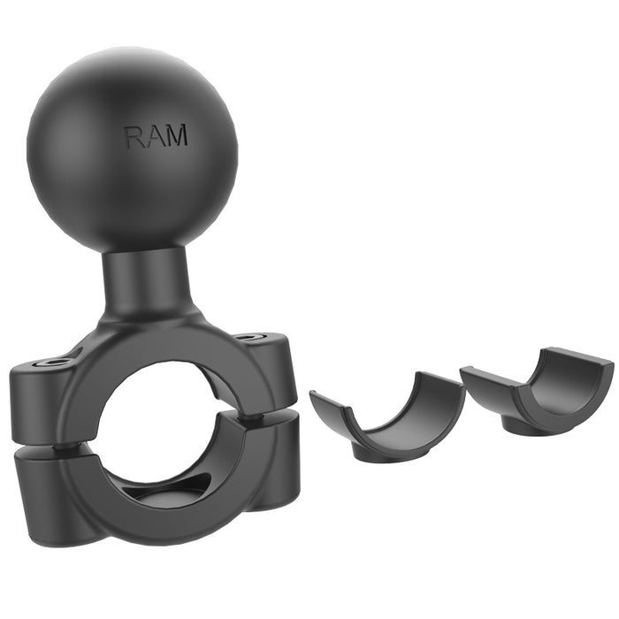 RAM Torque 3/4" - 1" Diameter Handlebar/Rail Base With 1.5" Ball (RAM-408-75-1U)