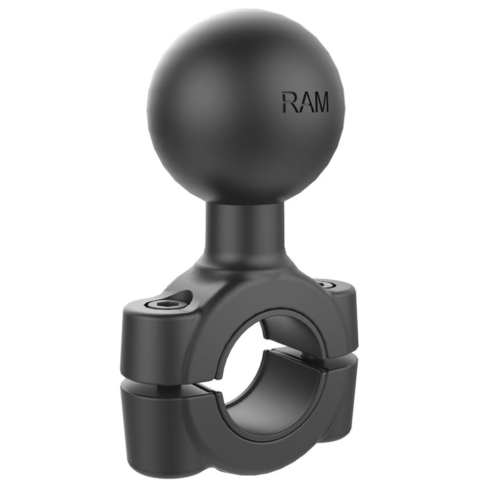RAM Torque 3/4" - 1" Diameter Handlebar/Rail Base With 1.5" Ball (RAM-408-75-1U)