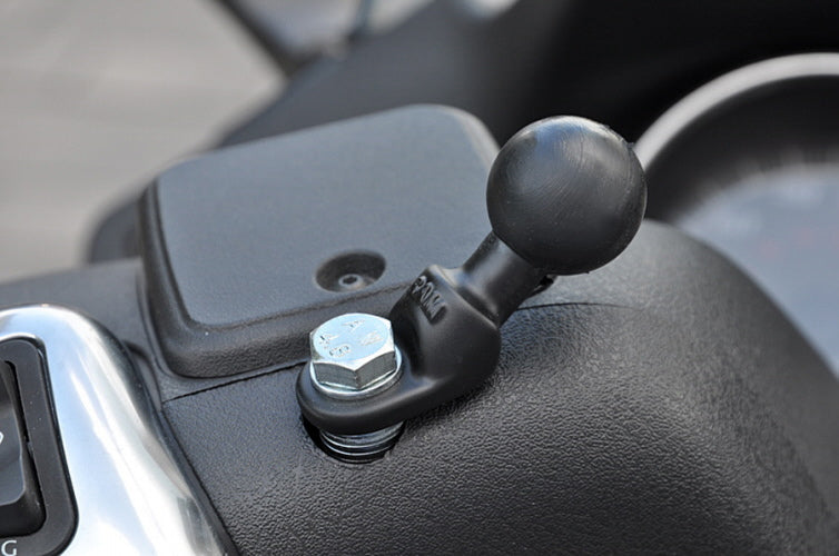 RAM Motorcycle Base with 9mm Hole and 1" Ball (RAM-B-272U)