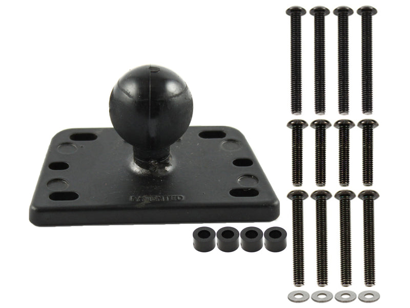 RAM Motorcycle Brake/Clutch Reservoir Cover Base with 1" Ball Centered (RAM-B-345U)