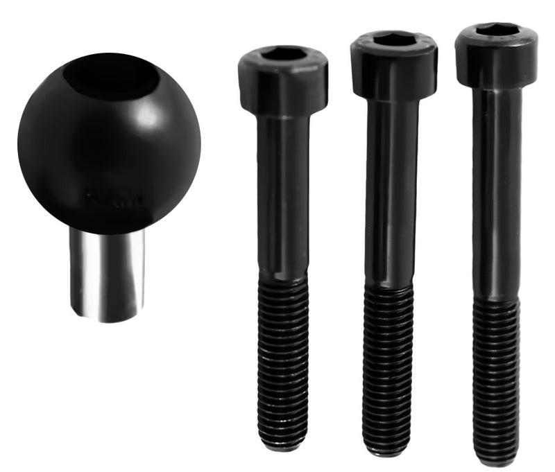 RAM Motorcycle Handlebar Clamp Base with M8 Screws (RAM-B-367U)