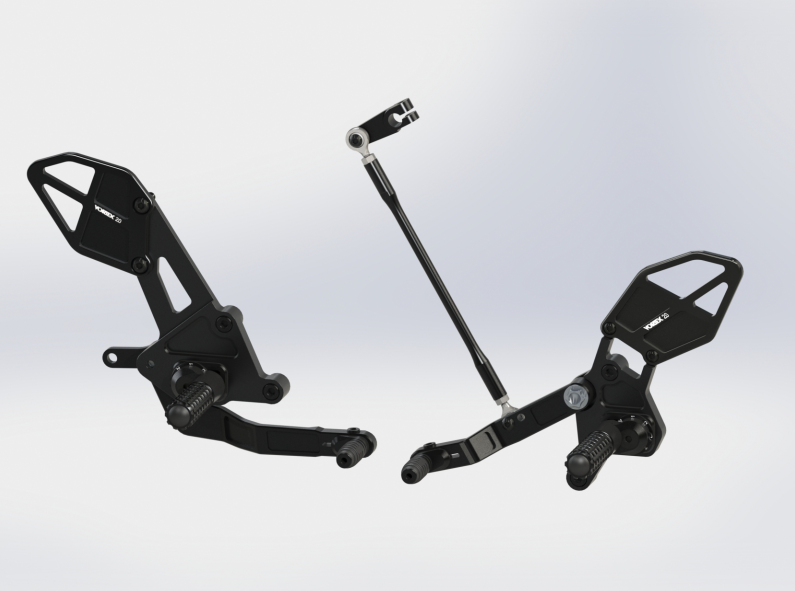 Vortex Rearsets RS651K (Yamaha FZ07 / MT07) (Free Delivery)