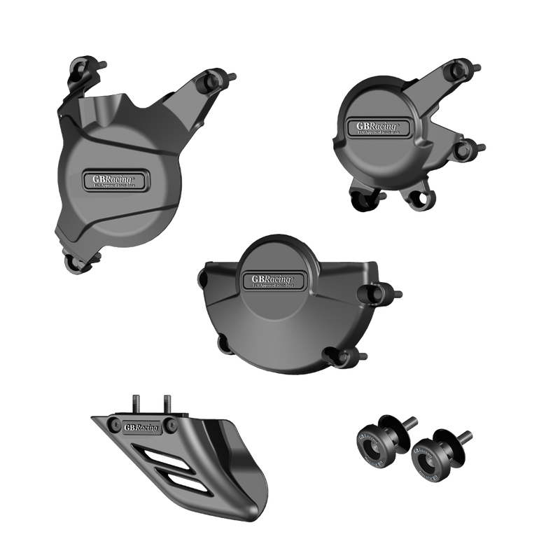 GBRacing Engine Cover Crash Protection Bundle for Honda CBR600RR (CP-CBR600-2008-CS-GBR)