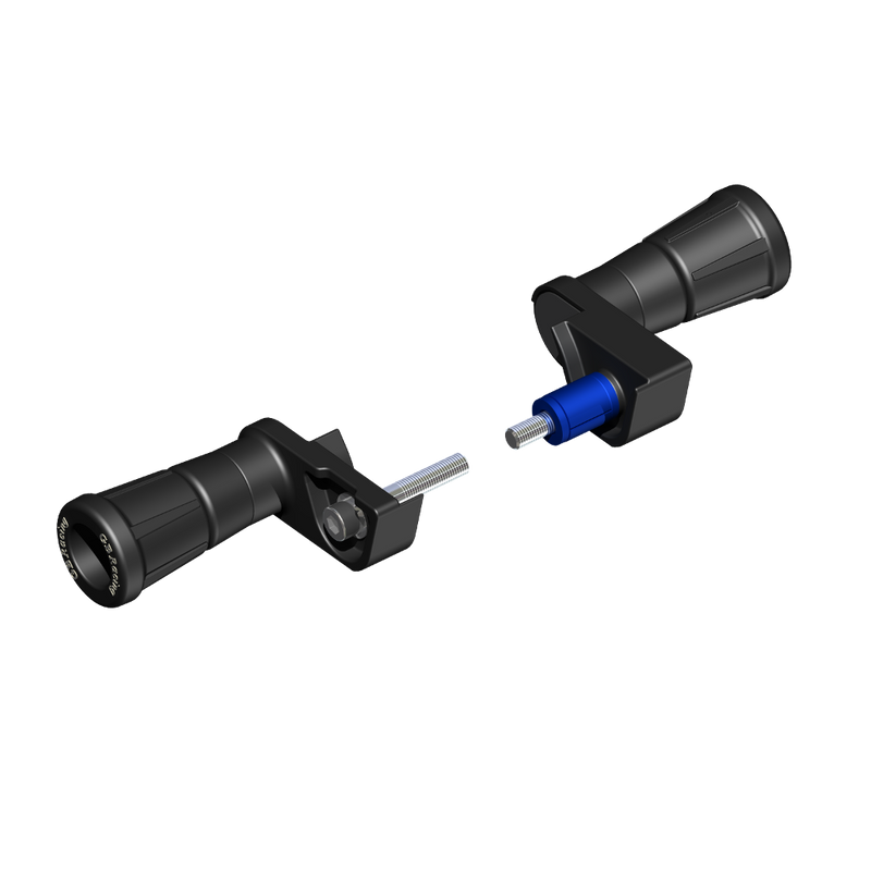 GBRacing Frame Sliders / Crash Protectors for Yamaha YZF-R1 2007 - 2008 (CP-R1-2007-SET-GBR)