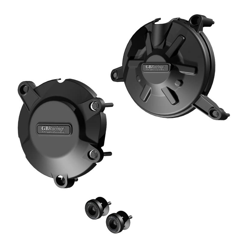GBRacing Engine Case Cover Set and Bobbins for Aprilia RSV4 and Tuono V4R 2008-2018 (CP-RSV4-2010-CS-GBR)