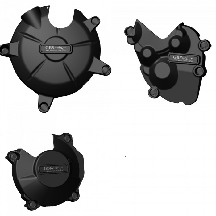 GBRacing Engine Case Cover Set for Kawasaki Ninja ZX-6R 636 2013-2018 (EC-ZX6-2013-SET-GBR)