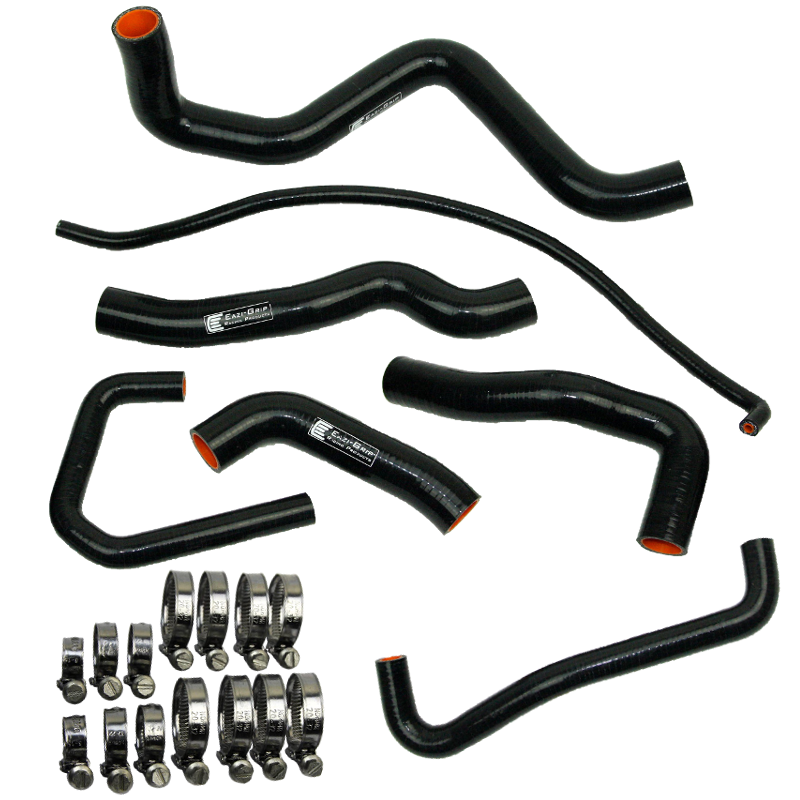 Eazi-Grip Silicone Hose and Clip Kit for Kawasaki ZX6R (2009-2021) (HOSEKITKAW003) Various Colours