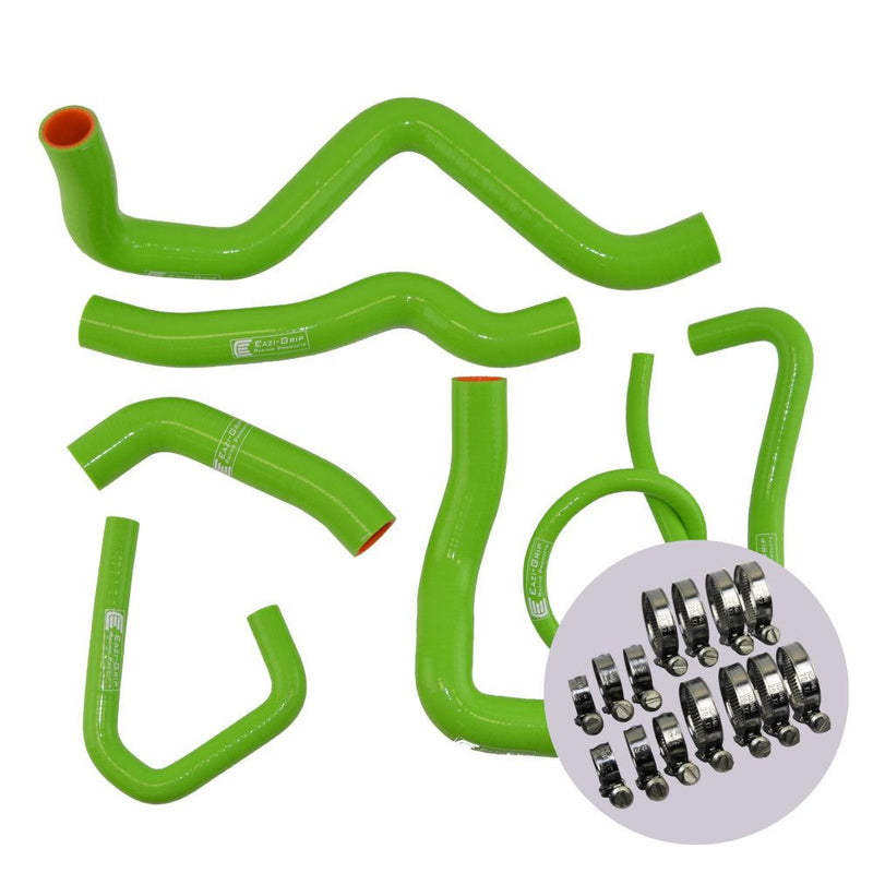 Eazi-Grip Silicone Hose and Clip Kit for Kawasaki ZX6R (2009-2021) (HOSEKITKAW003) Various Colours