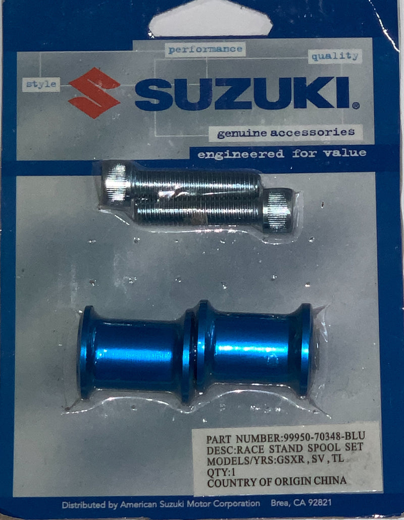 Suzuki Swingarm 8mm Spool Set (990A0-70348) Blue ** Clearance **