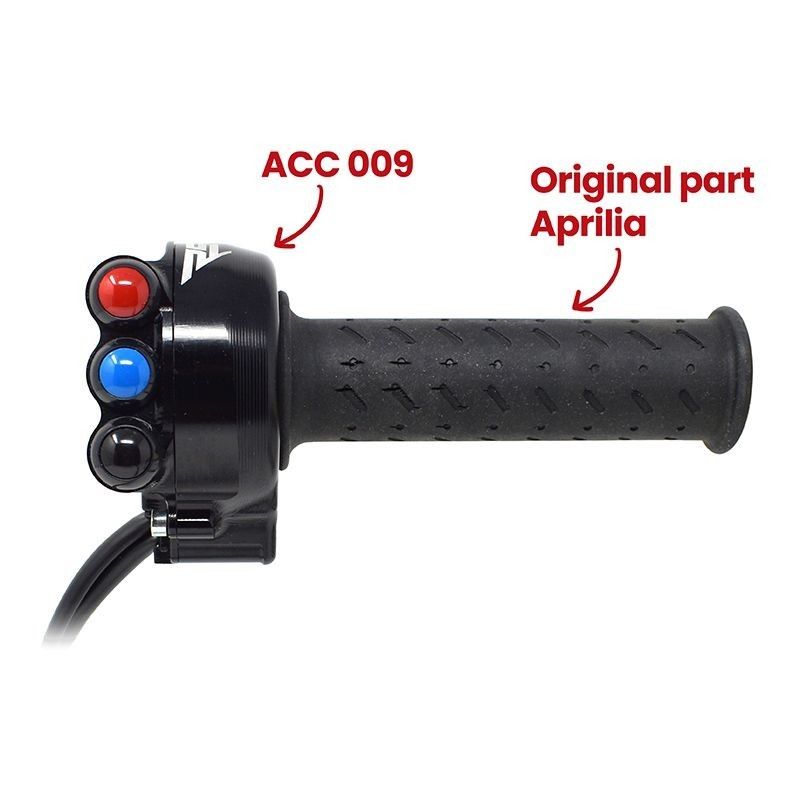 Jetprime Throttle Case with Integrated Switches for Aprilia RSV4 (JPACC009RV)