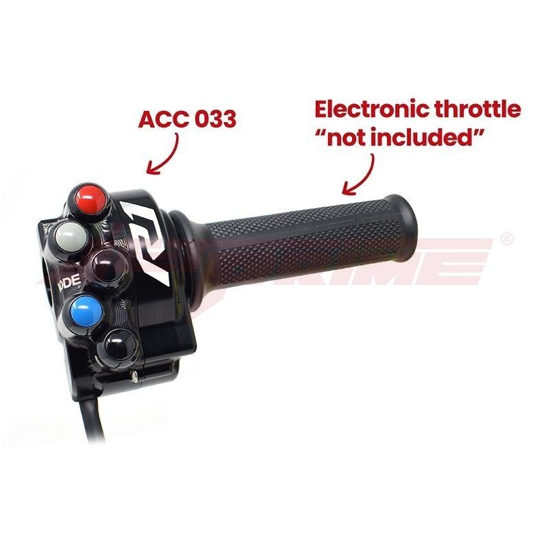 Jetprime Throttle Twist Grip With Integrated Controls for Yamaha YZF-R1 (JPACC033)