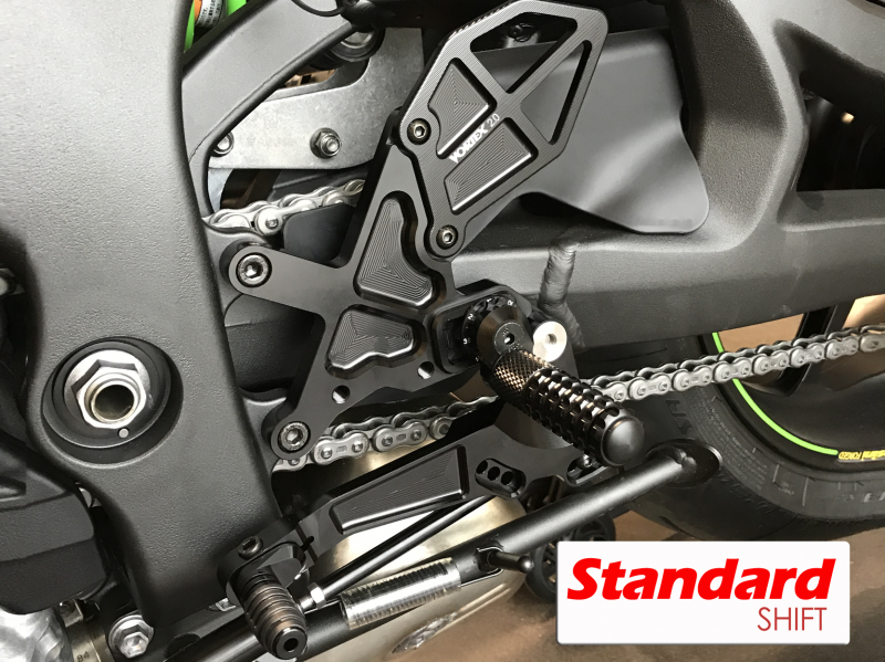 Vortex Rearsets RS403K (Kawasaki ZX10R 2016-2024 ZX10RR 2017-2020)  (Free Delivery)