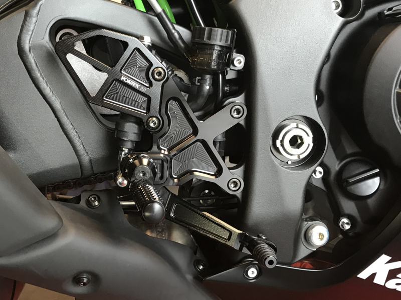 Vortex Rearsets RS403K (Kawasaki ZX10R 2016-2024 ZX10RR 2017-2020)  (Free Delivery)